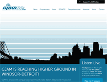 Tablet Screenshot of cjam.ca